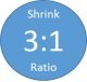 Shrink Ratio 3to1