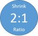 Shrink Ratio 2:1
