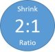 Shrink Ratio 2:1