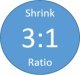 Shrink Ratio 3:1